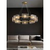 Lustra LED Moderna D85CM Luxury Sticla Valuri De Apa E14 x 8