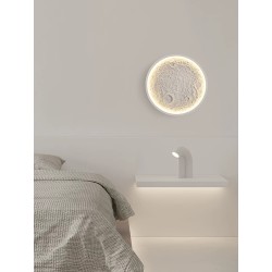 Plafoniera LED D24cm Forma De Luna cu RGB, Telecomanda IR lumina/rece/calda/neutra intensitate reglabila