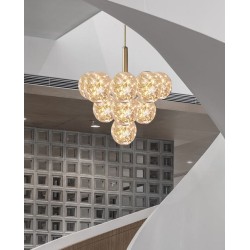 Lustra LED Licurici 90W D50CM Moderna 3000K