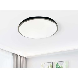 SPOT LED ROTUND NEGRU CU 3...