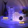 Lampa de masa decorativa cu LED Crystal Touch Design RGB