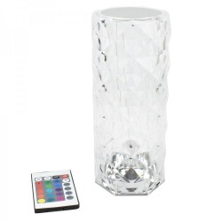 Lampa de masa decorativa cu LED Crystal Touch Design RGB